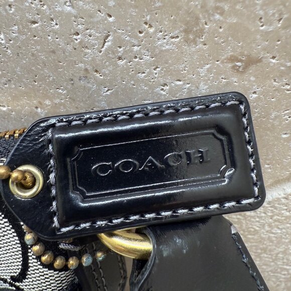 COACH NWT Signature Black/White Crossbody/Shoulder Bag - Picture 5 of 11